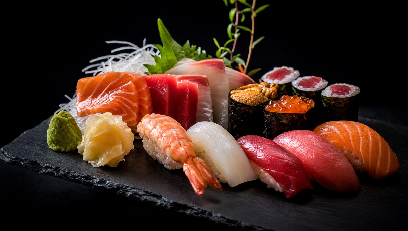 A seasonal sushi and raw-bar selection at Citron Baltimore